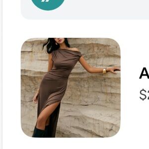 Asymmetric One-Shoulder Split Dress